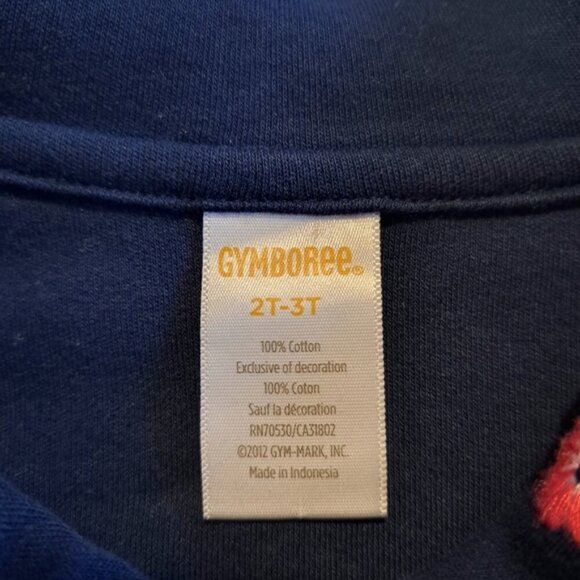 Gymboree girls size 2T - 3T Blooming Nautical blue flower double button knit - Picture 3 of 4